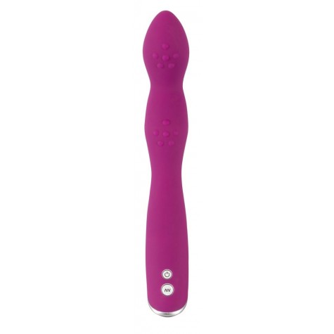 Фиолетовый вибратор A & G-Spot Vibrator - 23,5 см.